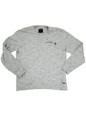 Cactus Man Sweatshirt Men Large Heather Gray Pocket Zip Lightweight Ricky Singh